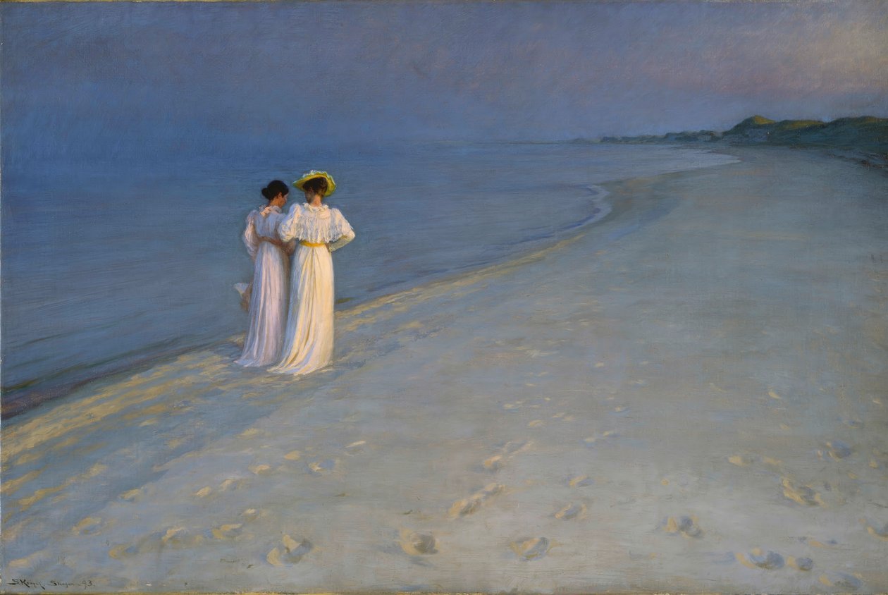 Sommerkveld på sørstranden av Peder Severin Krøyer