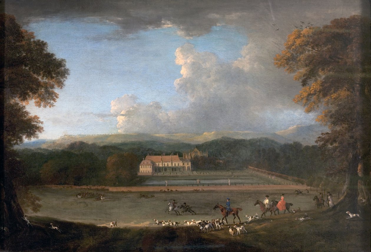 East View of Newstead Abbey, Nottinghamshire, 1726 av Peter Tillemans
