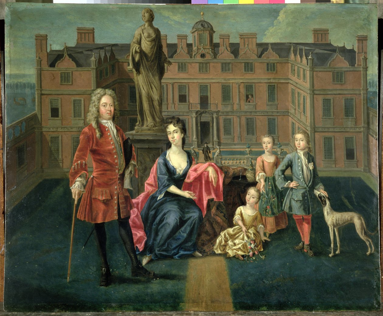 The North Family at Glemham, 1715-16 (olje på kobber) av Peter Vanderbank