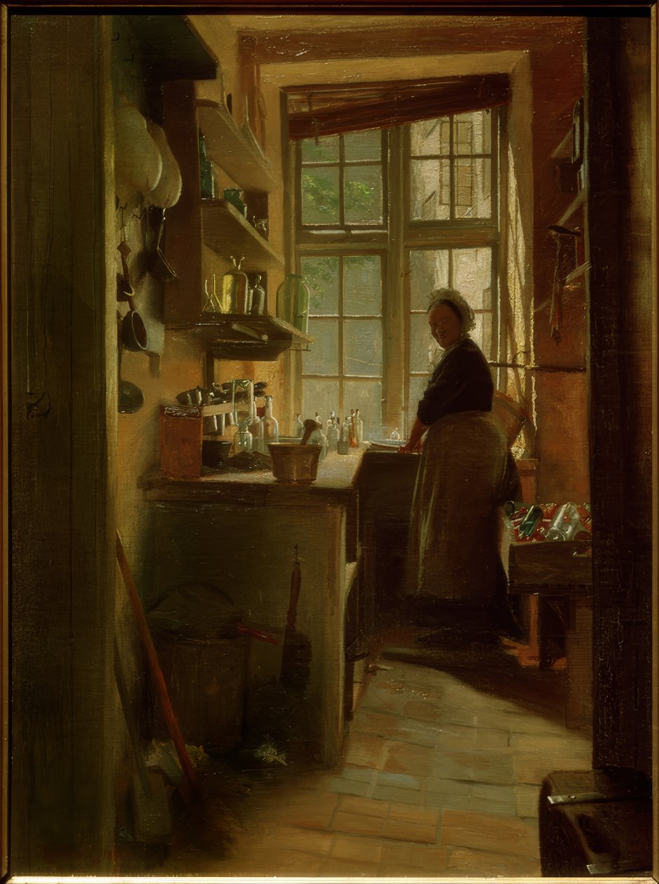 Et flaskevaskerom for apoteket av Peter Vilhelm Ilsted