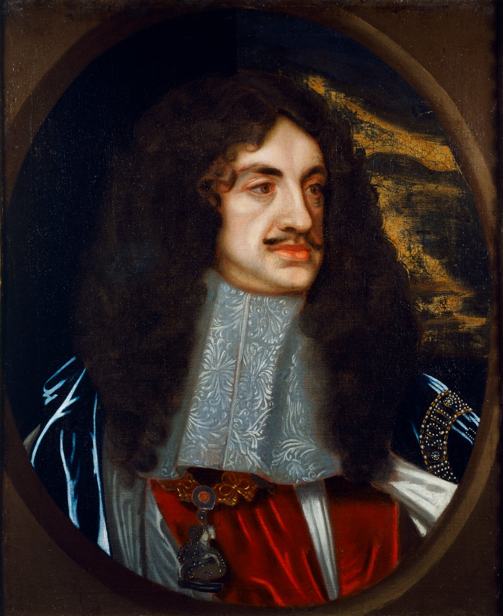 Portrett av James II (olje på lerret) av Peter (after) Lely