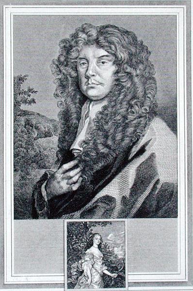 Selvportrett, gravert av J. Corner (gravering) av Peter (after) Lely