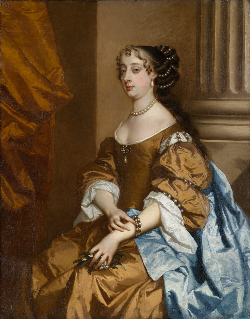 Barbara Villiers, senere hertuginne av Cleveland (1640–1709), cirka 1662–1665 (olje på lerret) av Peter (and studio) Lely