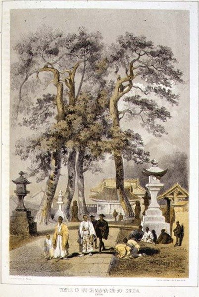 Temple of Hat-Chi-Man-Ya-Chu-Ro, Simoda, fra 