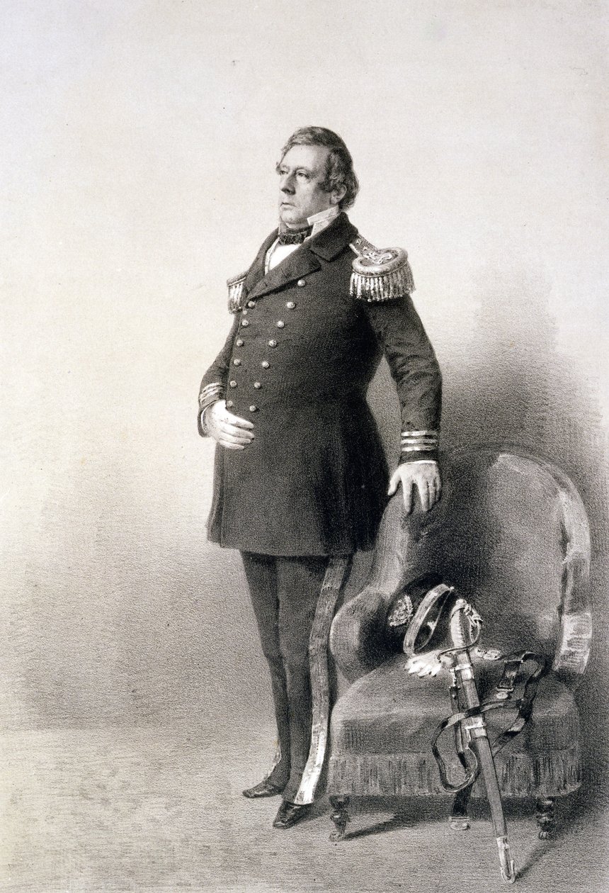Commodore Matthew Calbraith Perry (1794-1858) fra 