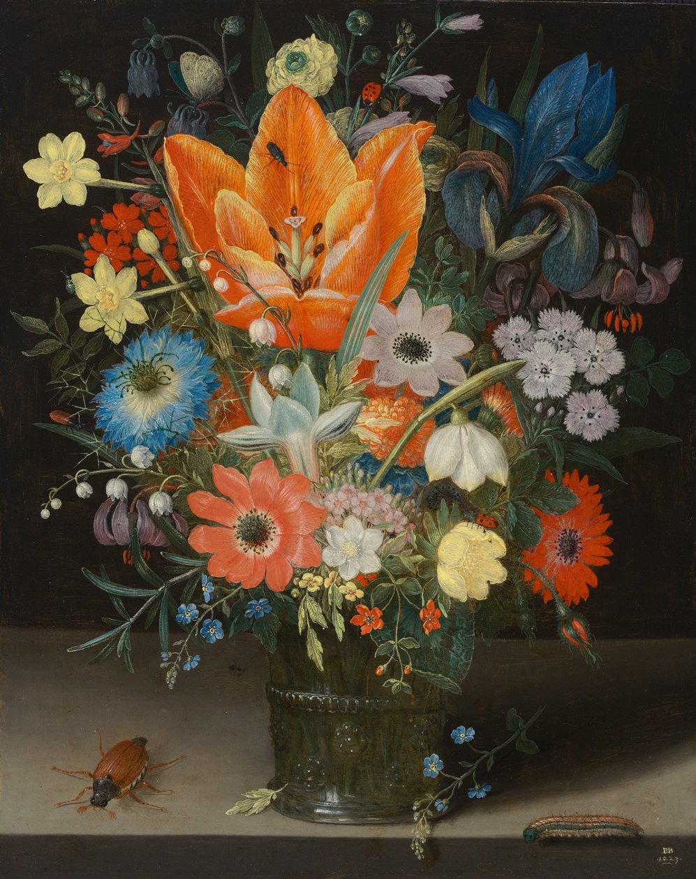 Stilleben med Iris, 1623. av Peter Binoit