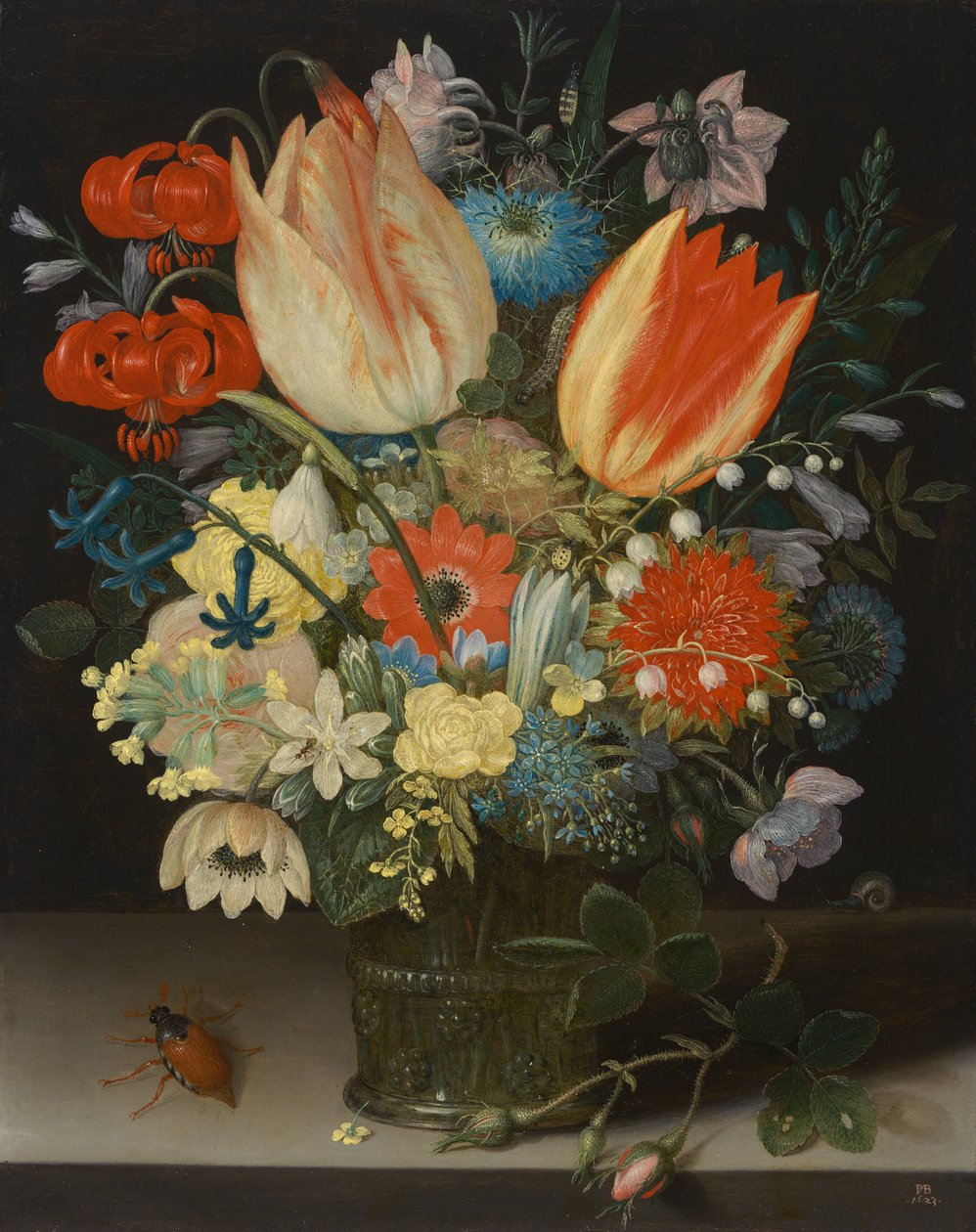 Stilleben med tulipaner av Peter Binoit