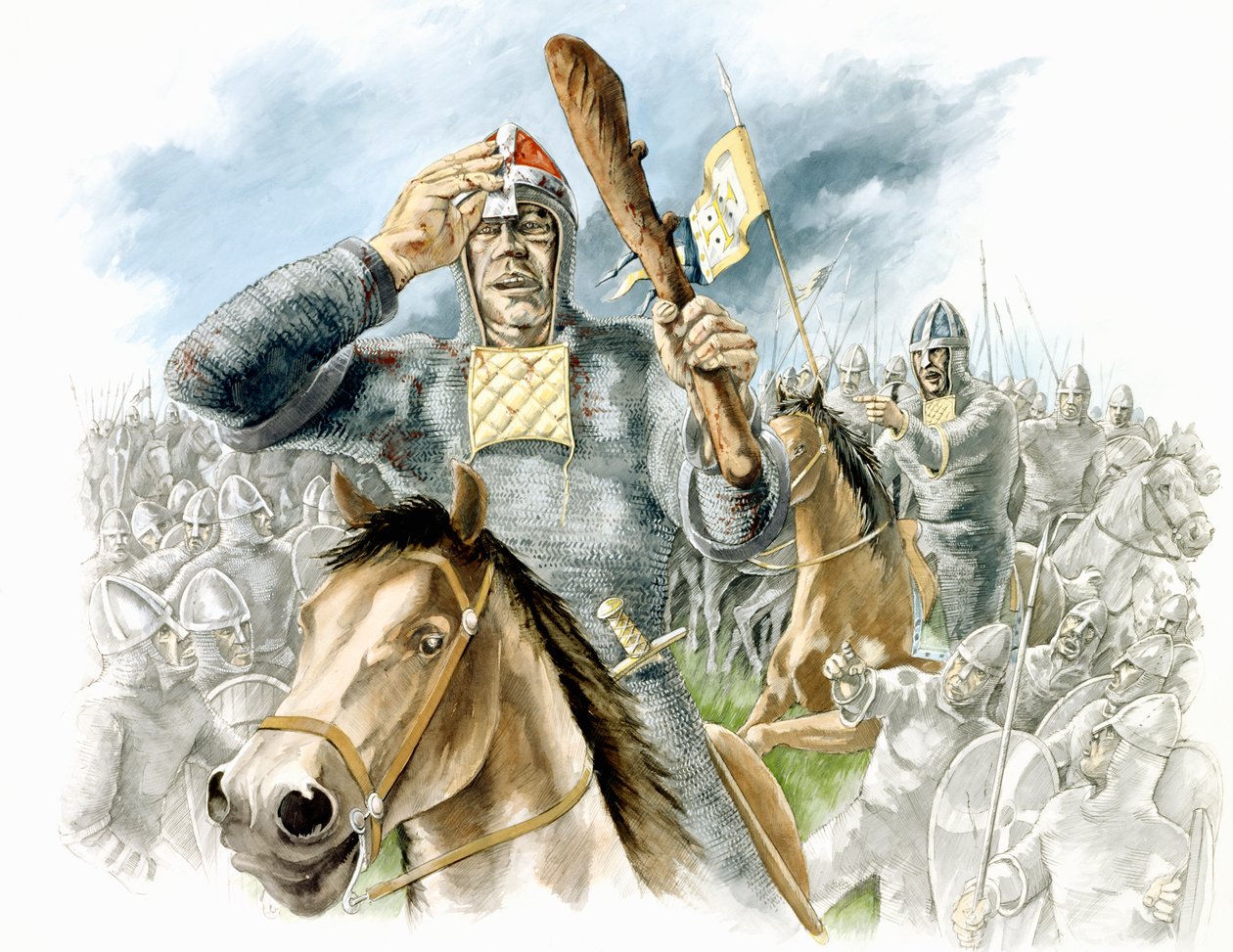Slaget ved Hastings, 1066, c1990-2010 av Peter Dunn