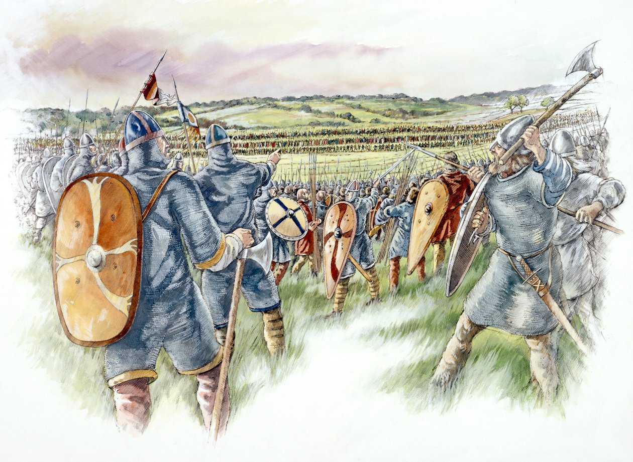 Bătălia de la Hastings, 1066, c1990-2010 norvegiană av Peter Dunn
