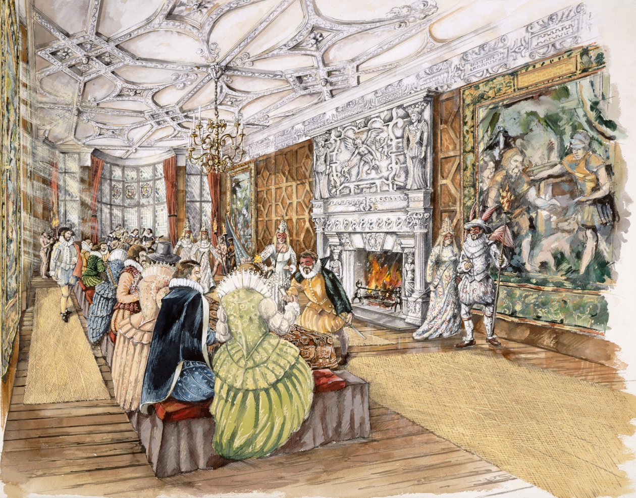 Berry Pomeroy Castle, c1600, c1990-2010 av Peter Dunn