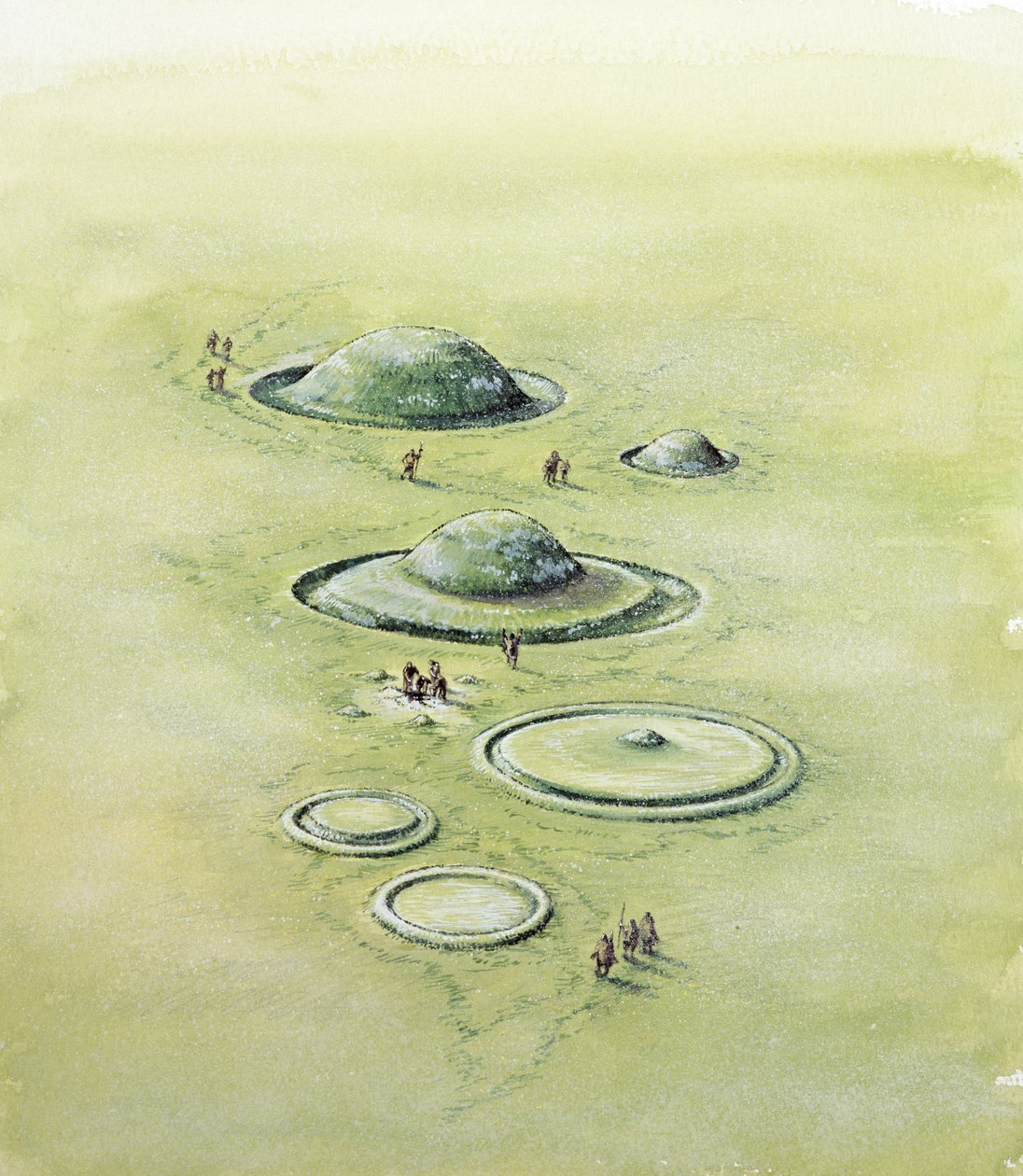 Båretyper fra bronsealder, bronsealder, c1990-2010 av Peter Dunn