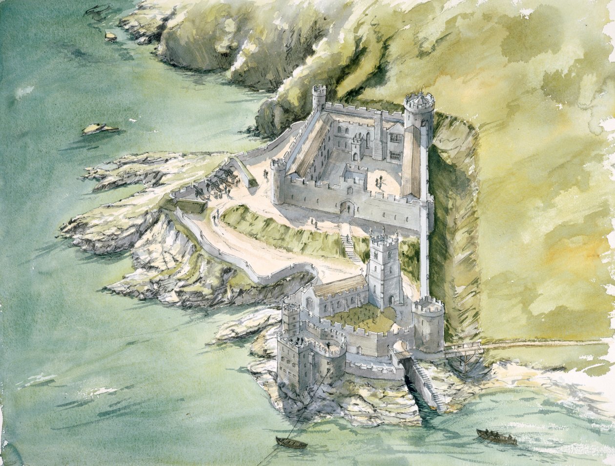 Dartmouth Castle, c1550, c1990-2010 av Peter Dunn