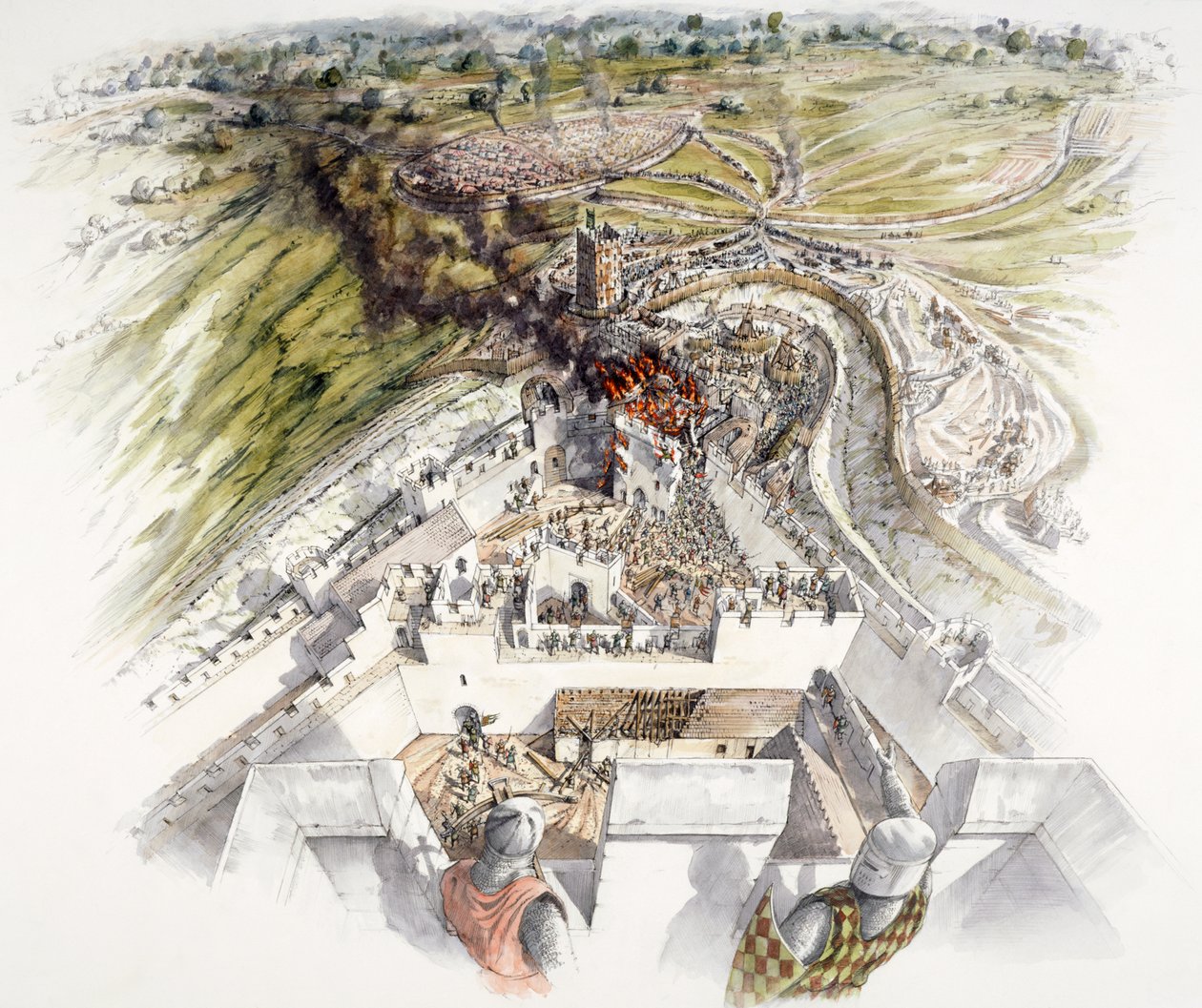 Dover Castle beleiring, 1216, c1990-2010 av Peter Dunn