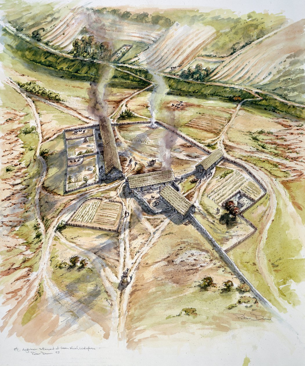 Greenshiel, Lindisfarne, Holy Island, Northumberland, 9. århundre 1993-2005 av Peter Dunn