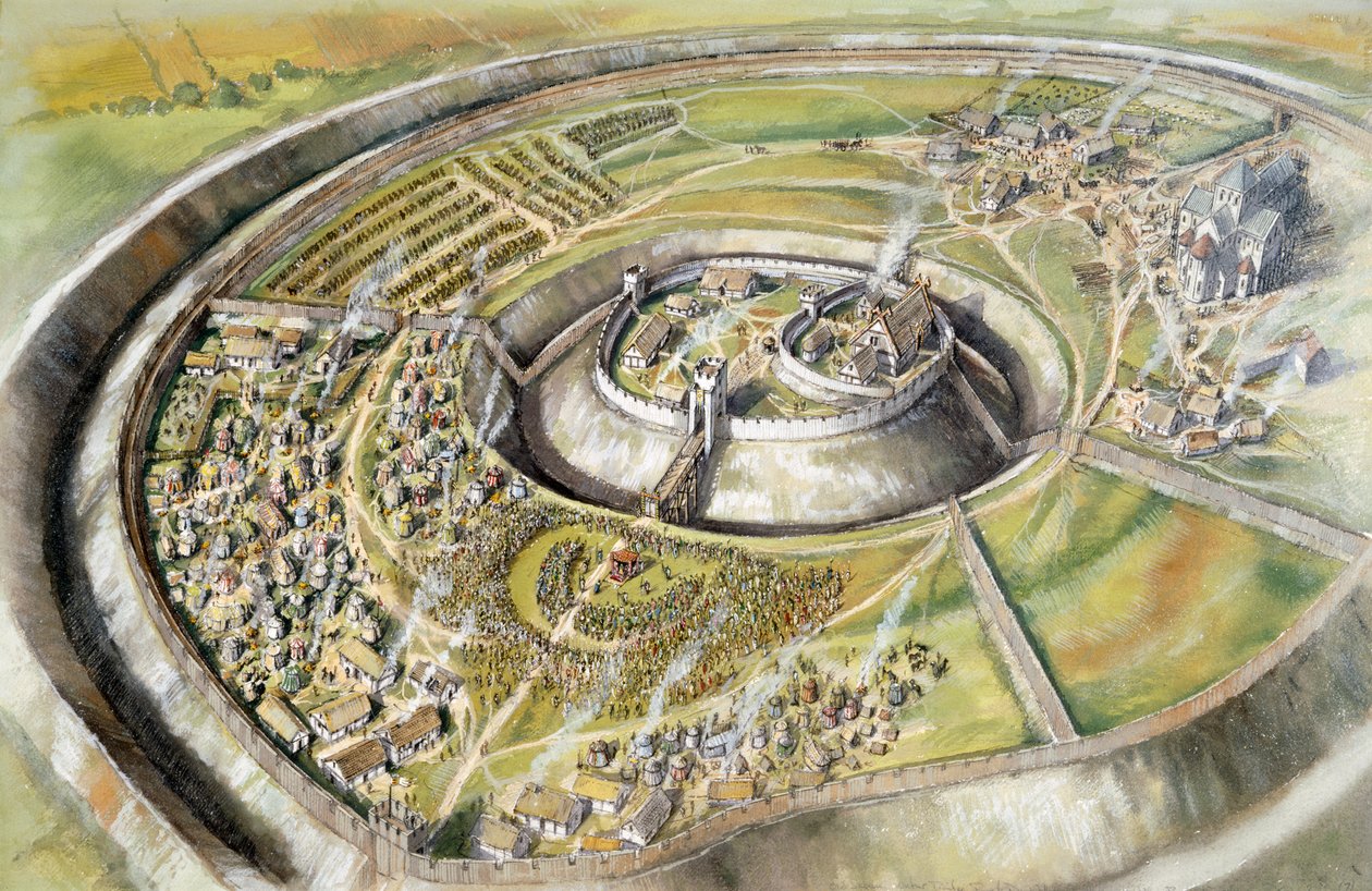 Gamle Sarum, 1086, c1990-2010 av Peter Dunn