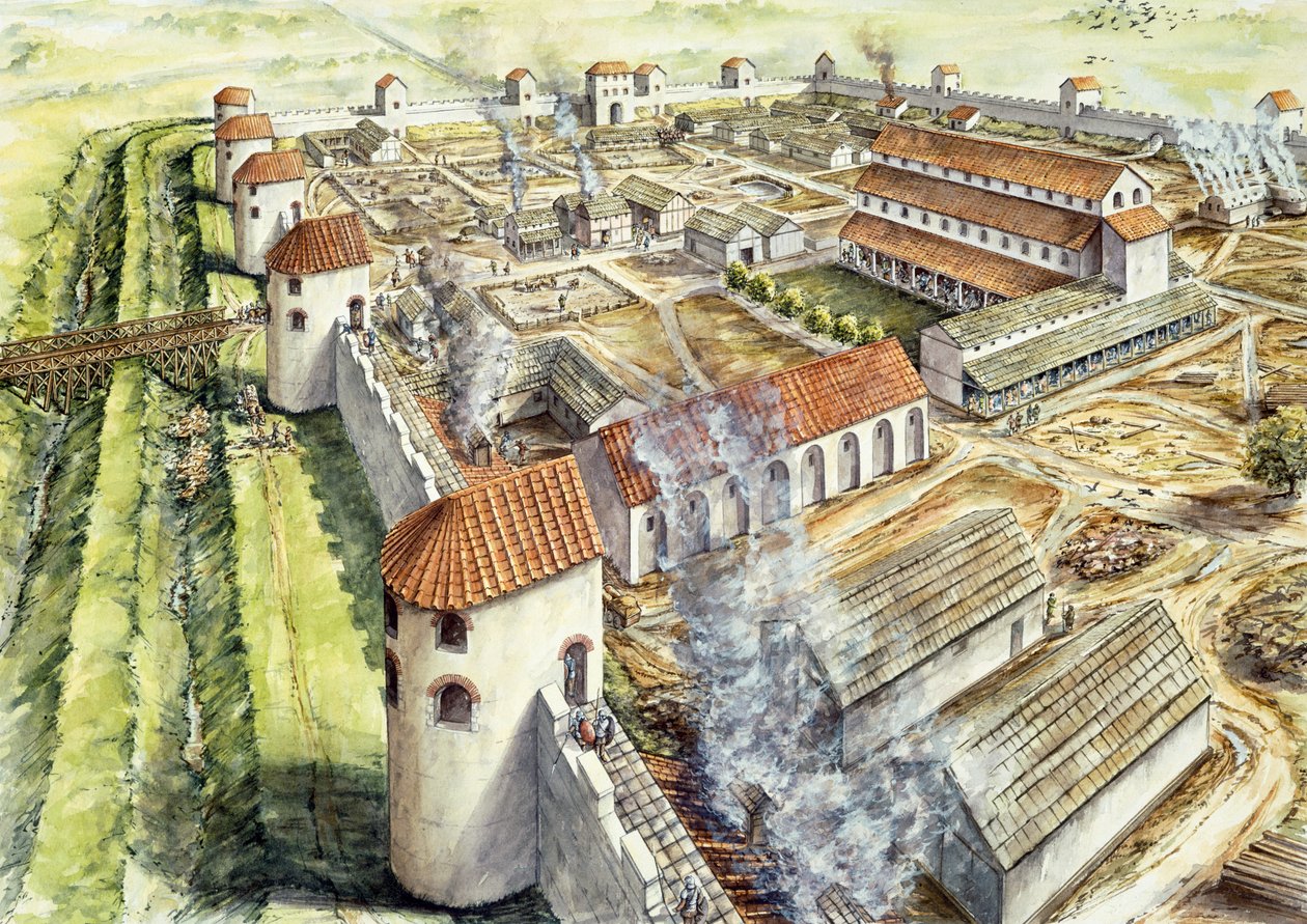 Portchester Castle, AD345, c1990-2010 av Peter Dunn