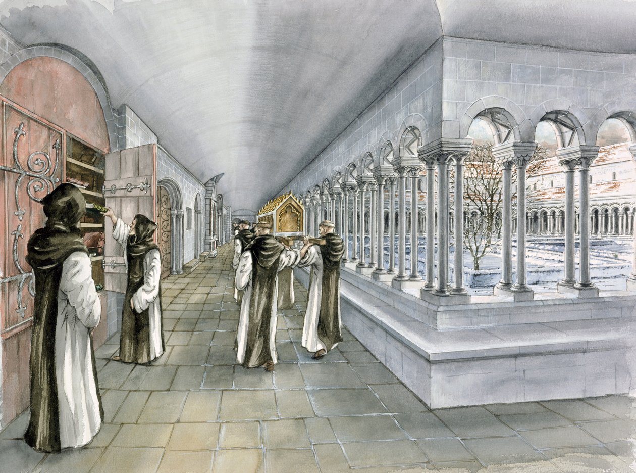 Rievaulx Abbey, 1200-tallet, c1990-2010 av Peter Dunn