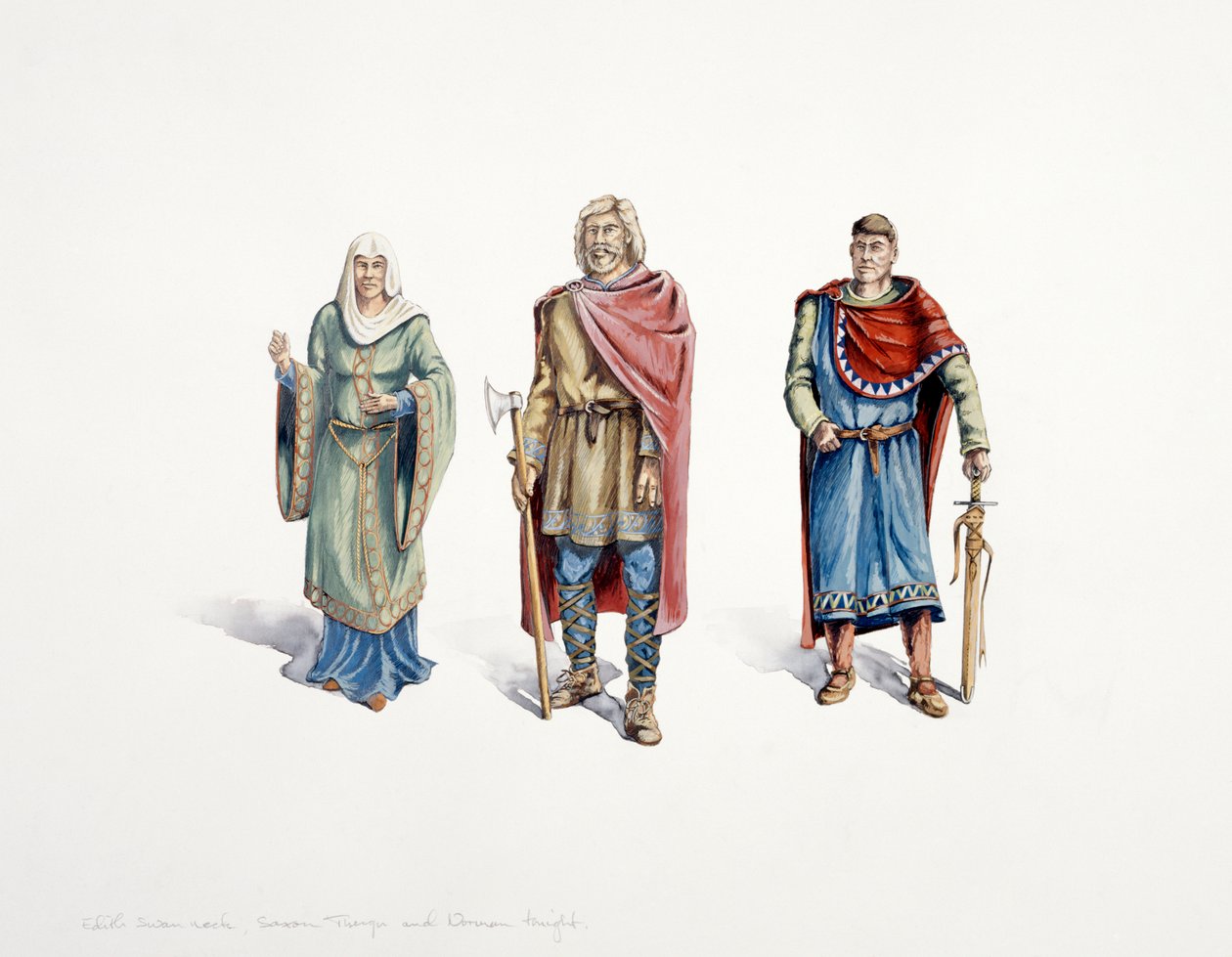 Saksere og normannere, c1000-tallet, c1990-2010 av Peter Dunn