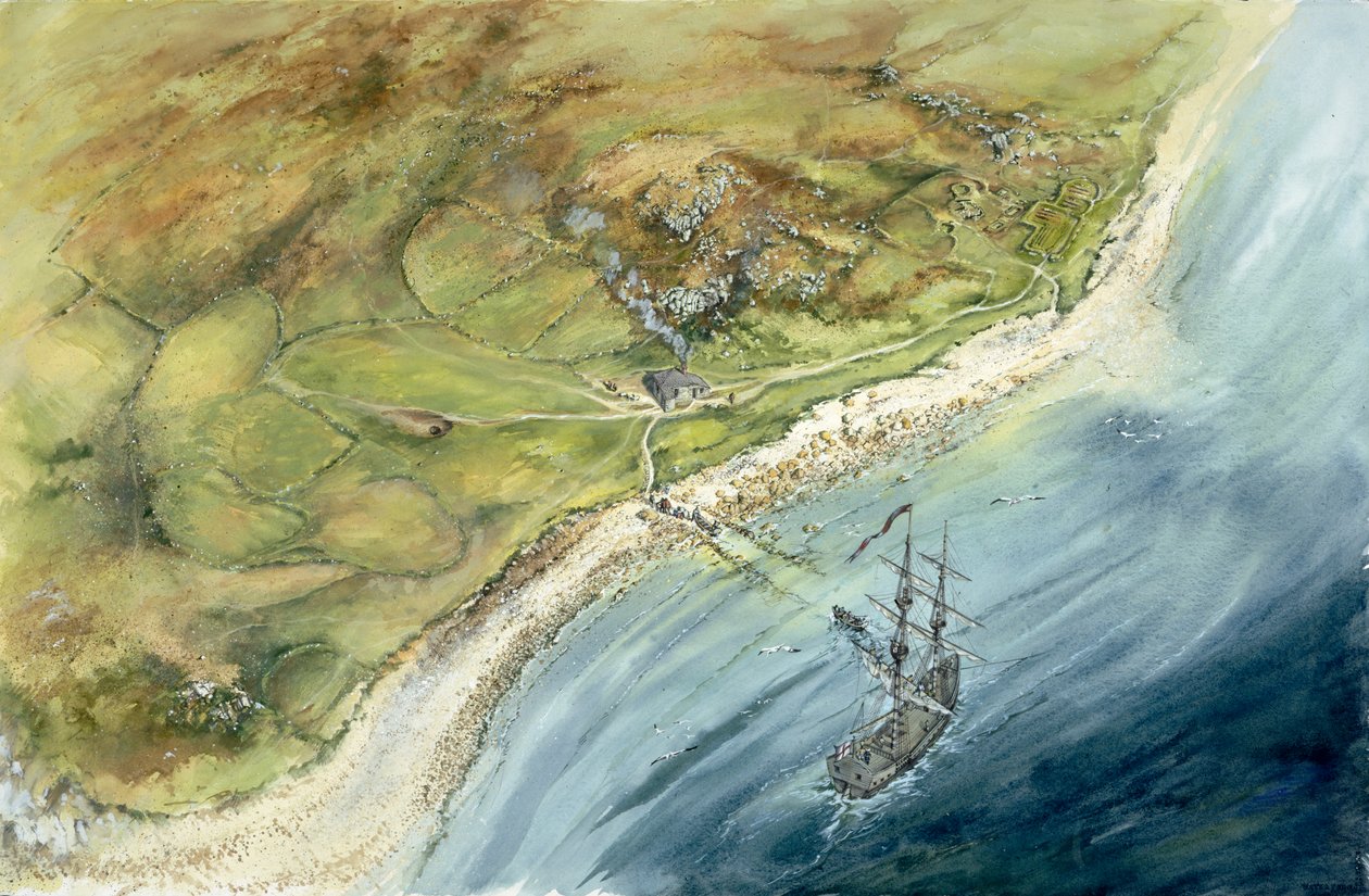 St Helen's Quarantine Station, Isles of Scilly, c1764, c1990-2010 av Peter Dunn