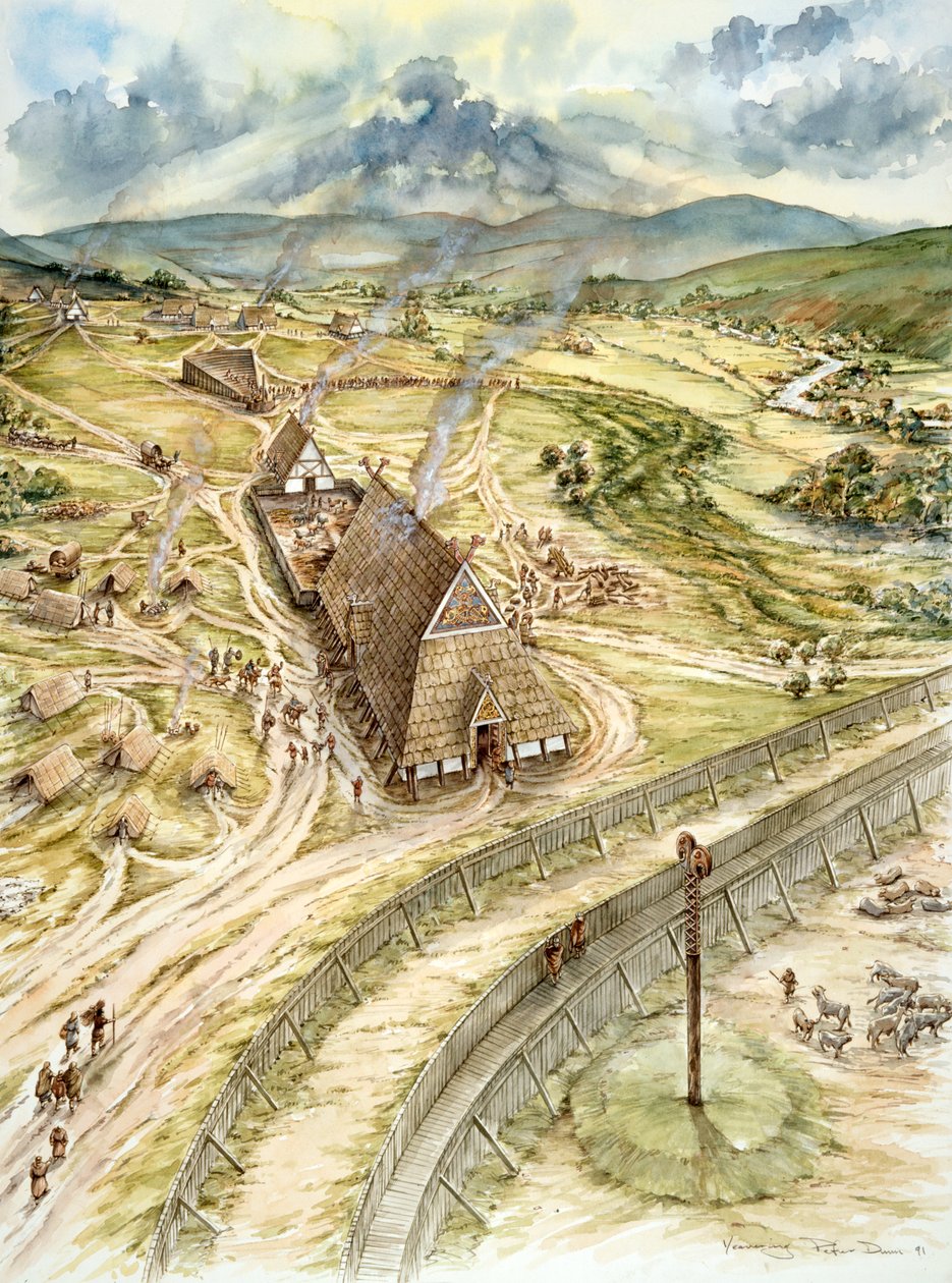 Yeavering, 627, c1990-2010 av Peter Dunn
