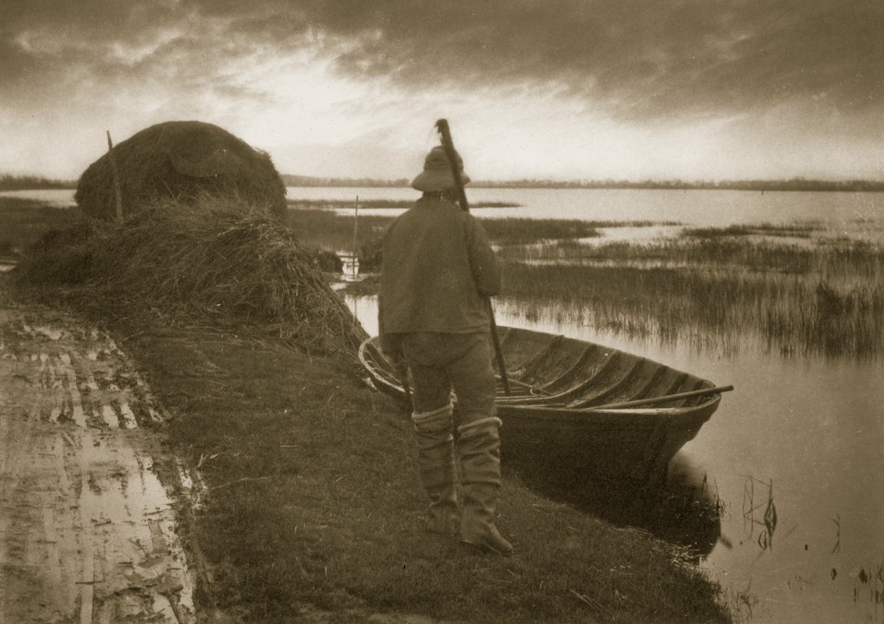 Marsh Man på vei for å kutte Schoof-greier, ca. 1886 av Peter Emerson und Thomas Goodall