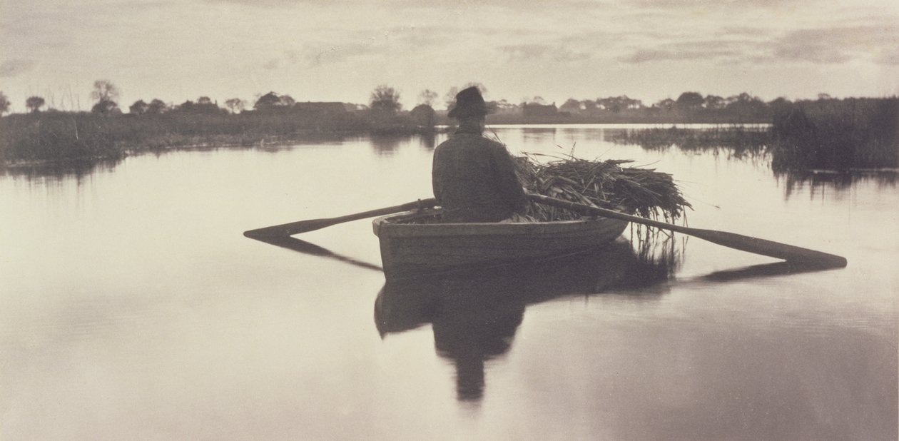 Roing Home the Schoof-Stuff, Life and Landscape on the Norfolk Broads, 1886 av Peter Emerson und Thomas Goodall