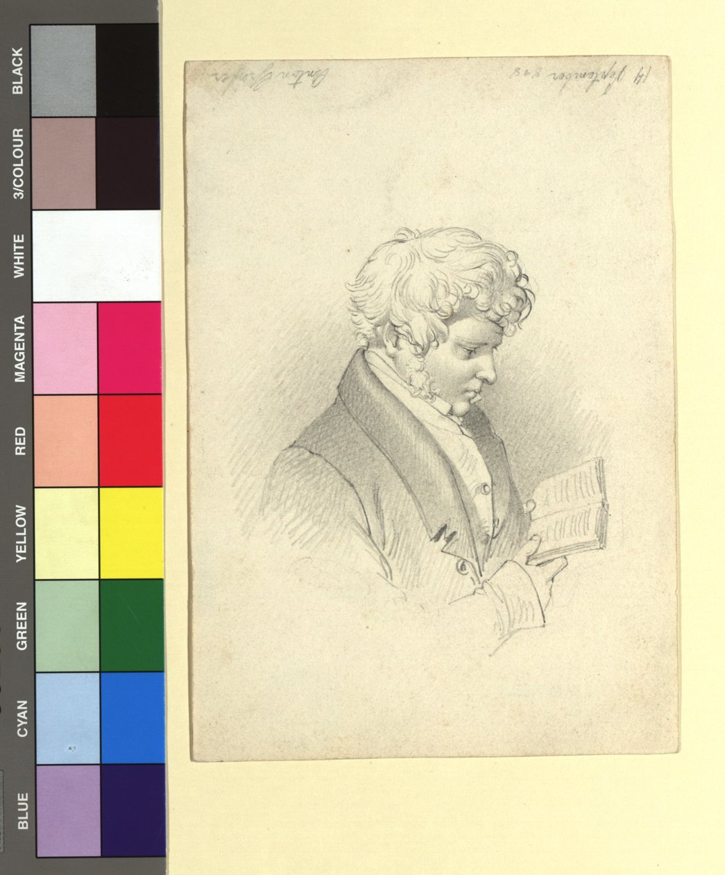 Anton Gräffer (1786-1852), musikkskribent, komponist, gitarist av Peter Fendi
