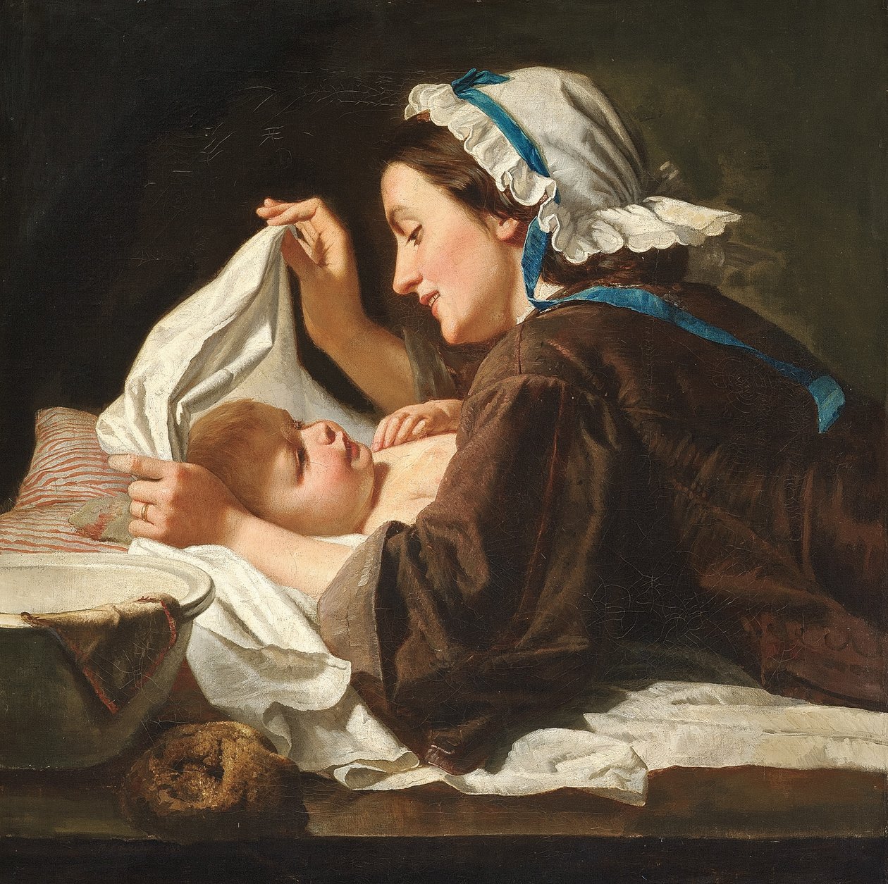 Mor og barn, 1833 av Peter Fendi