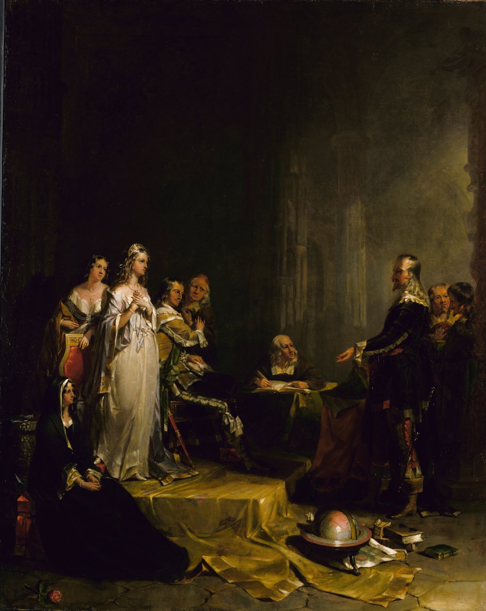 Columbus før dronningen, 1841. av Peter Frederick Rothermel