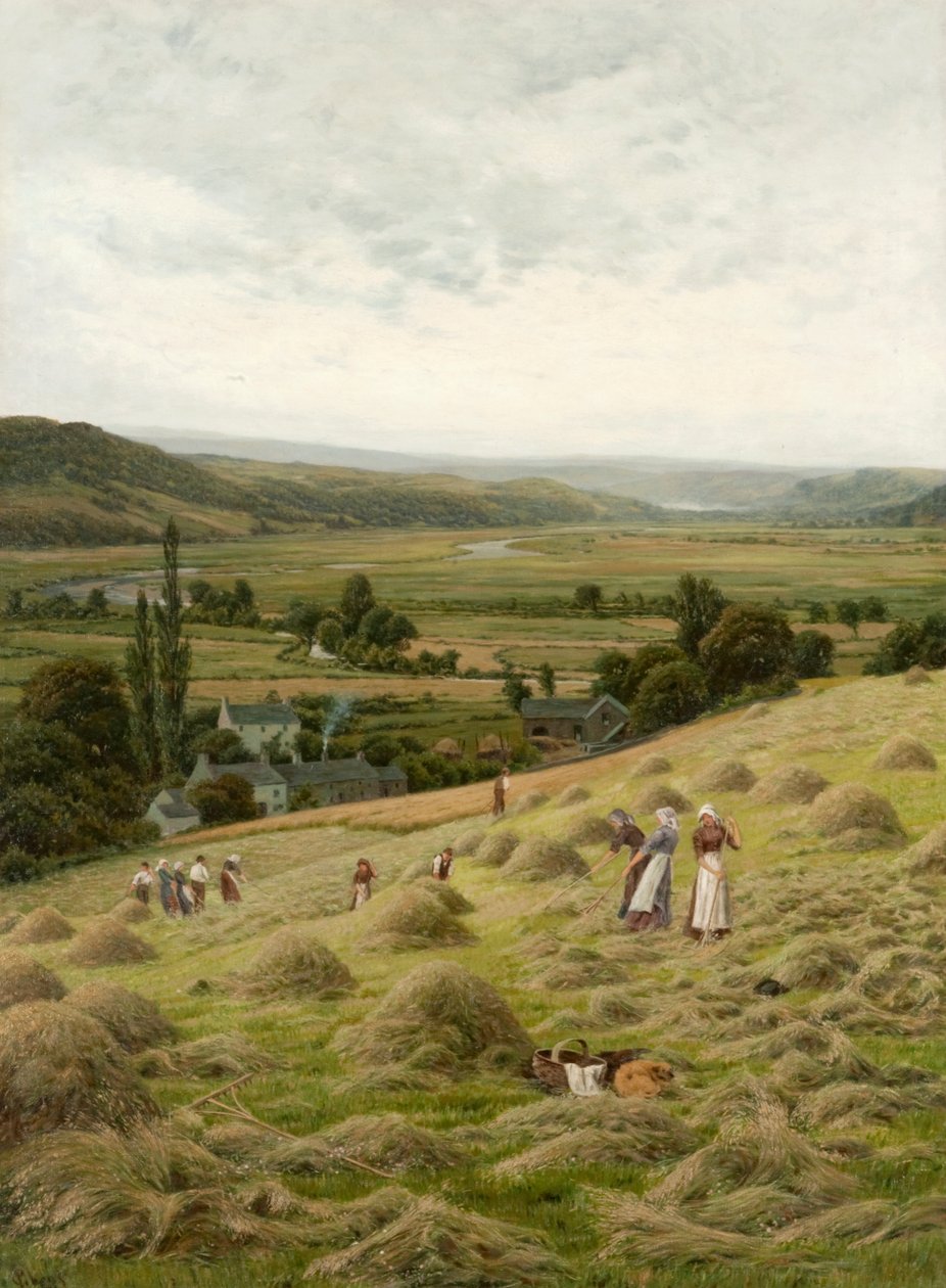 Vale of Llanrest (olje på lerret) av Peter Ghent