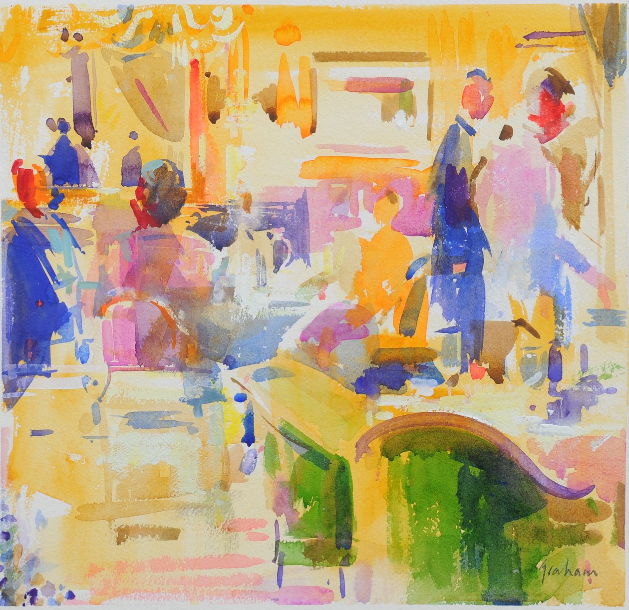 Frokost på The Carlyle, New York av Peter Graham (Contemporary)