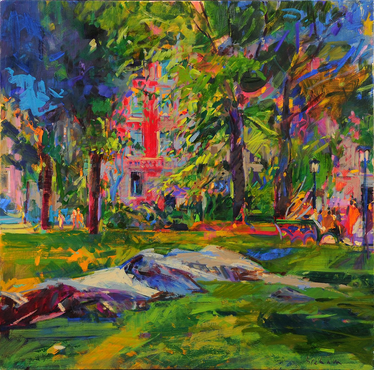 Cedar Hill, Central Park av Peter Graham (Contemporary)