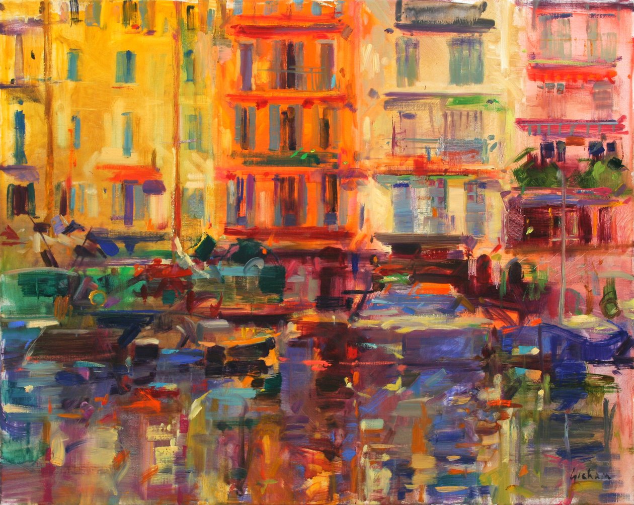 Grand Harbour, Cannes av Peter Graham (Contemporary)