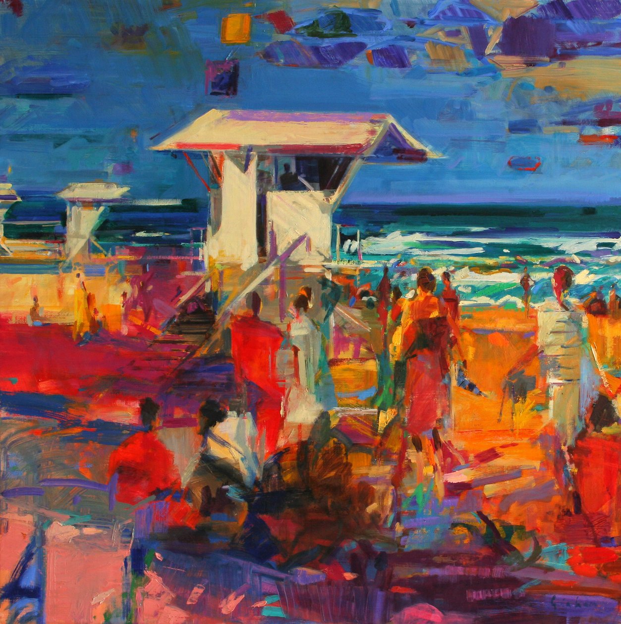 Palm Beach, Florida, 2011 av Peter Graham (Contemporary)