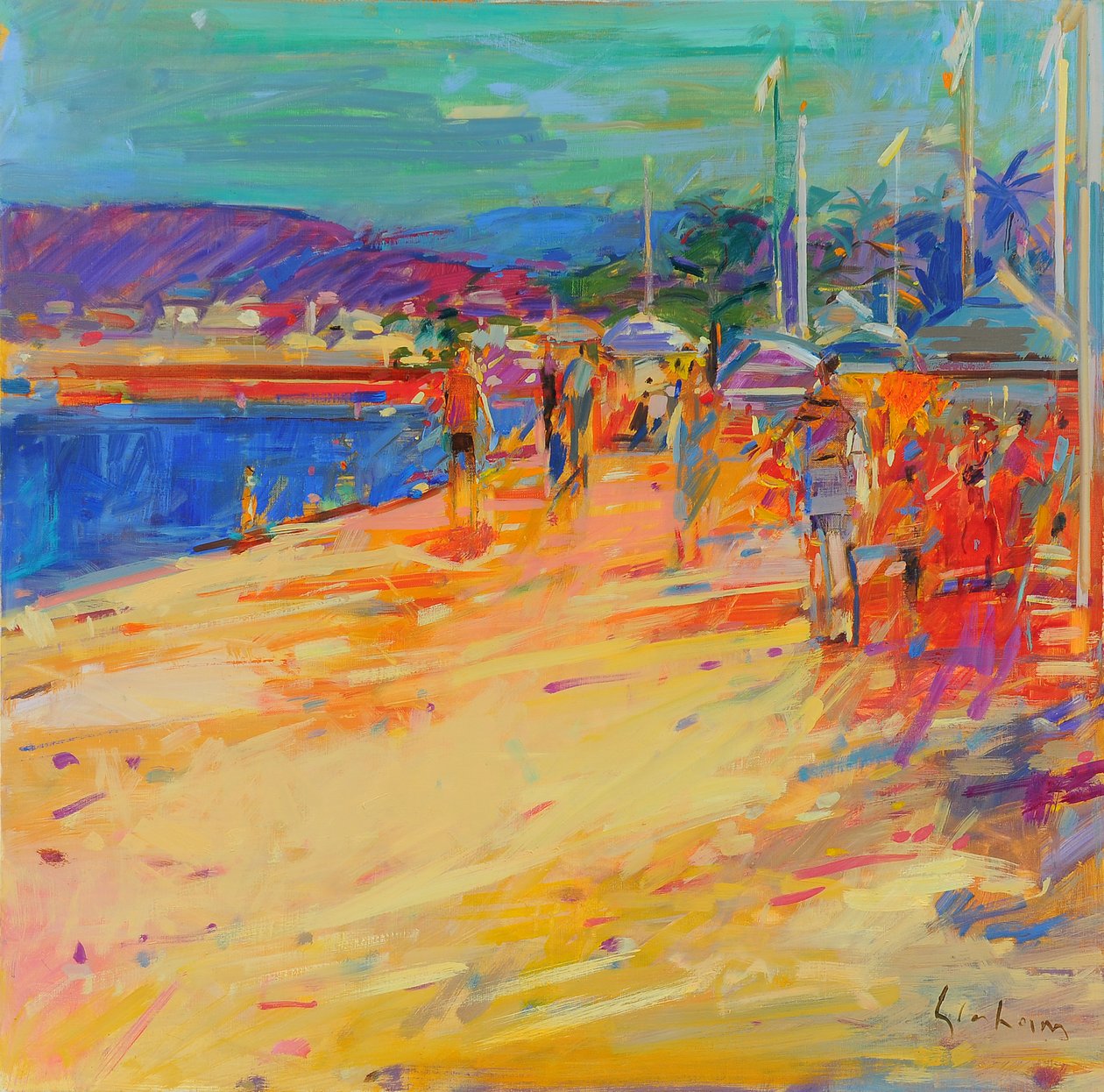 Plage de Pampelonne, 2021 (oil on canvas)   1314715   no       norwegian Successfully Translated  Original: Interieur van de suikerfabriek van de firma Vom Rath Translat: Interieur van de suikerfabriek van de firma Vom Rath 1389268 no norwegian Successfull av Peter Graham (Contemporary)