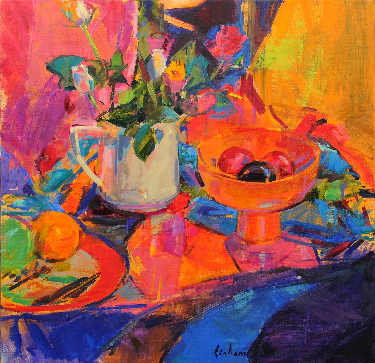 Stilleben med Bloomingdales Bowl av Peter Graham (Contemporary)