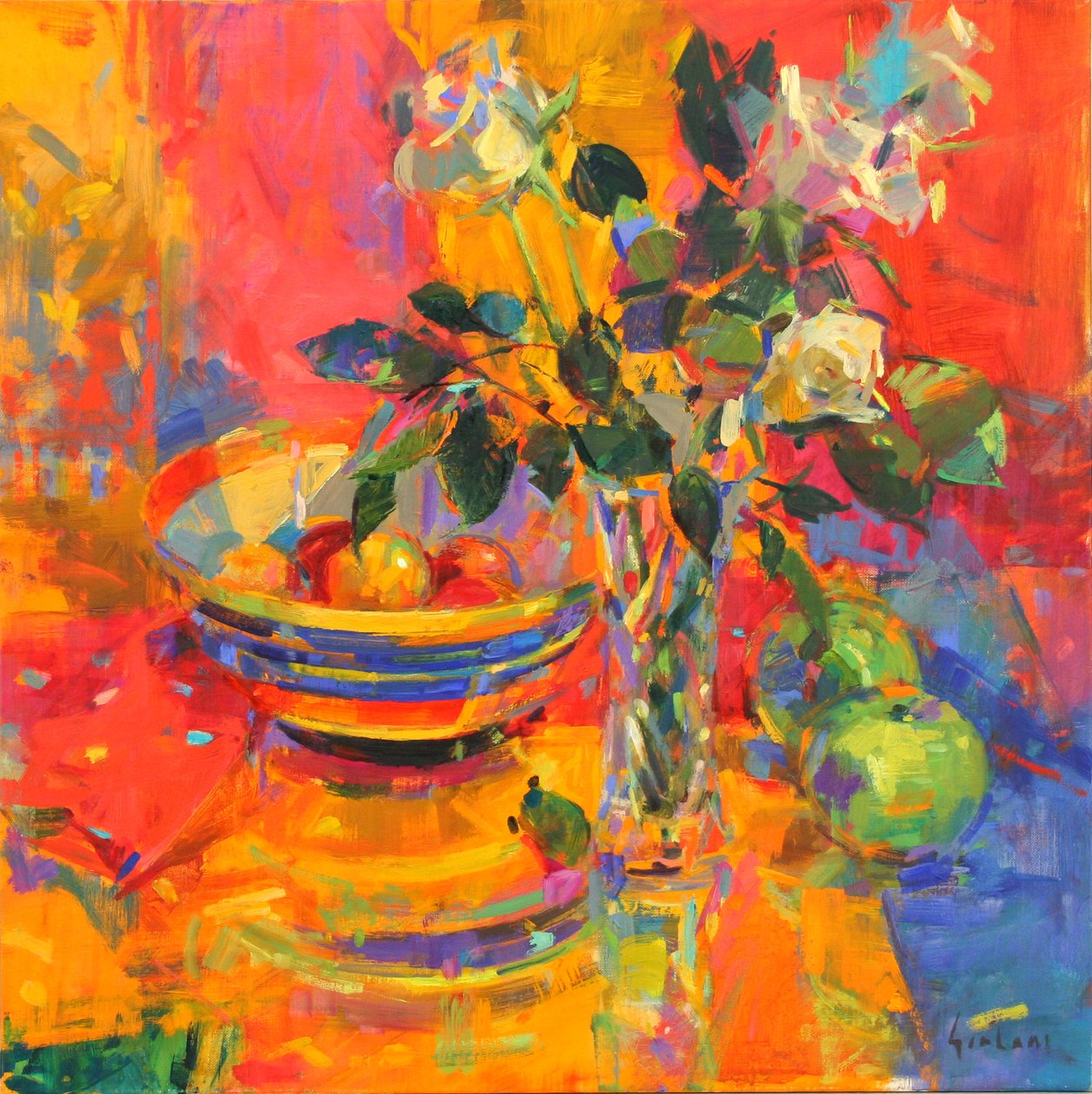 Stilleben med Clarice Cliff Bowl av Peter Graham (Contemporary)