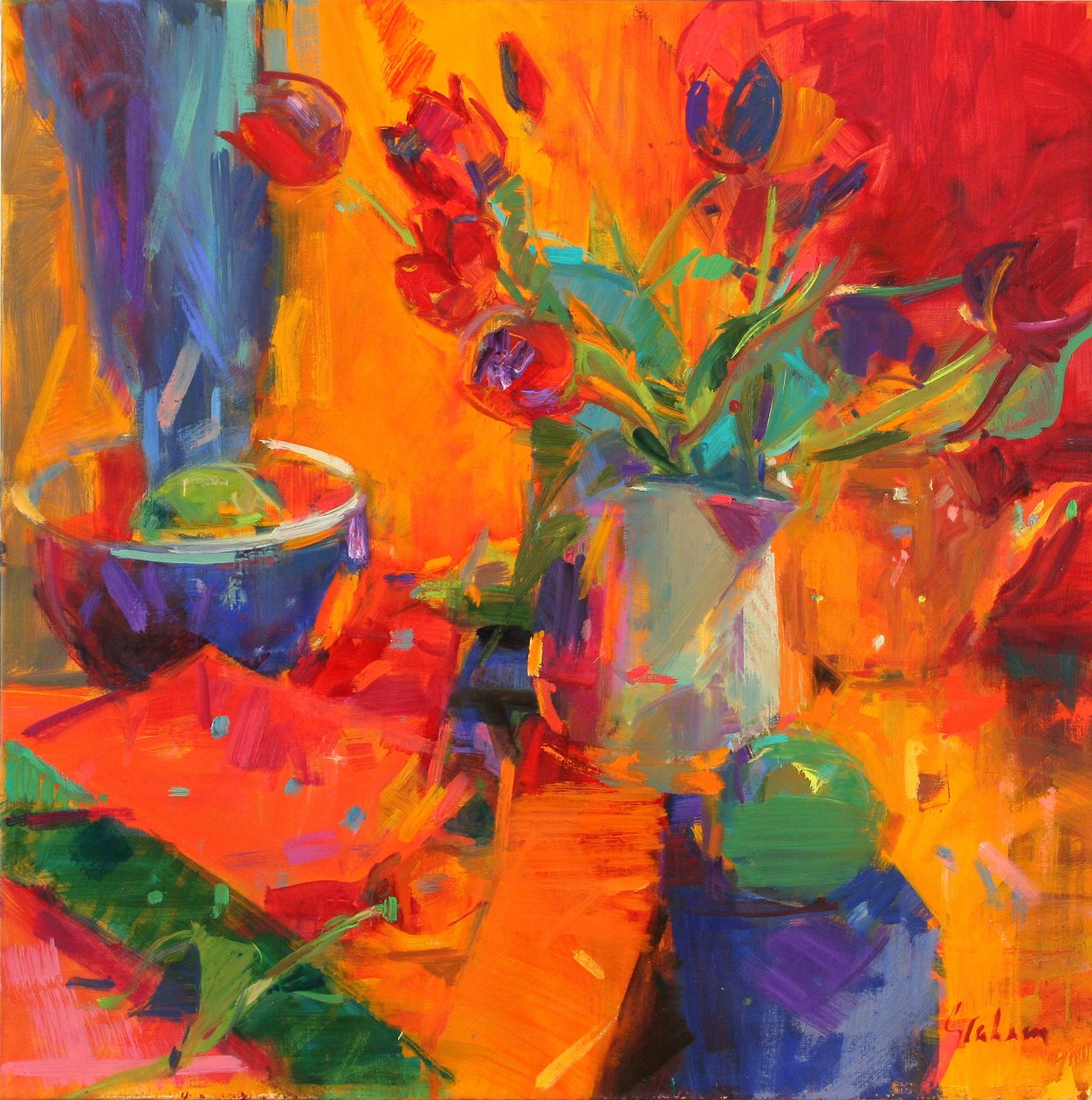 Tulipaner, 2012 av Peter Graham (Contemporary)