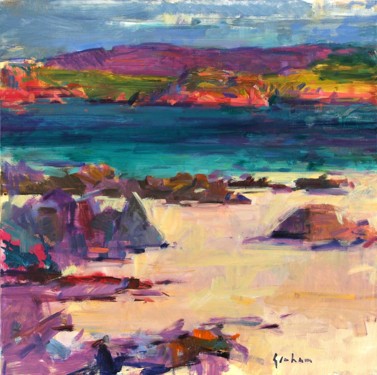 White Sands, Iona, 2011 av Peter Graham (Contemporary)