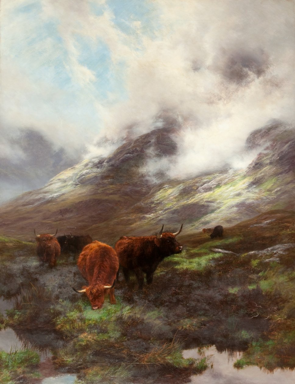 The Head of the Glen, 1894 av Peter Graham