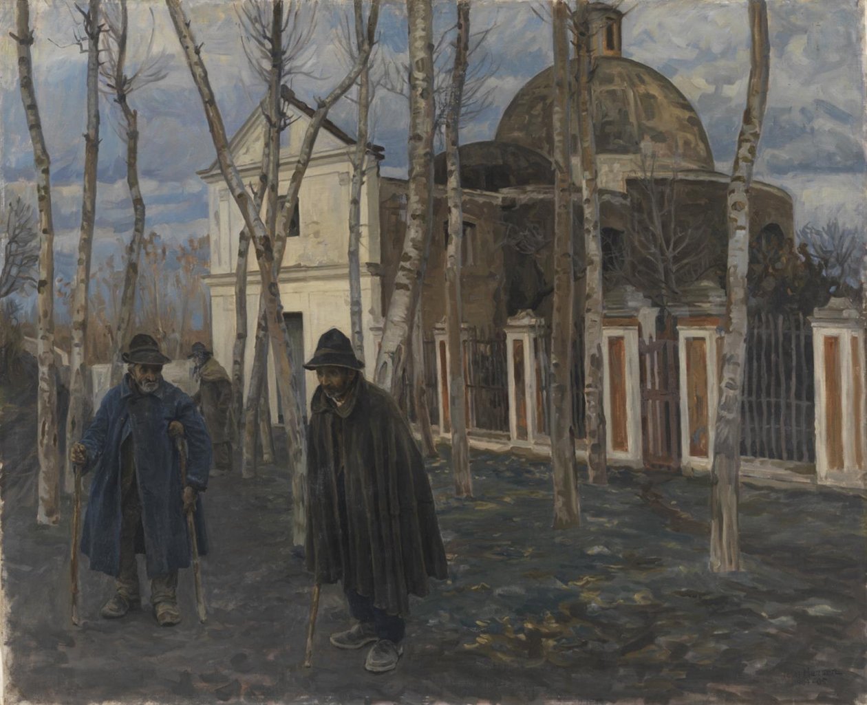 Tiggere utenfor S. Giuliano, nær Pompeii. 1904-05 av Peter Hansen