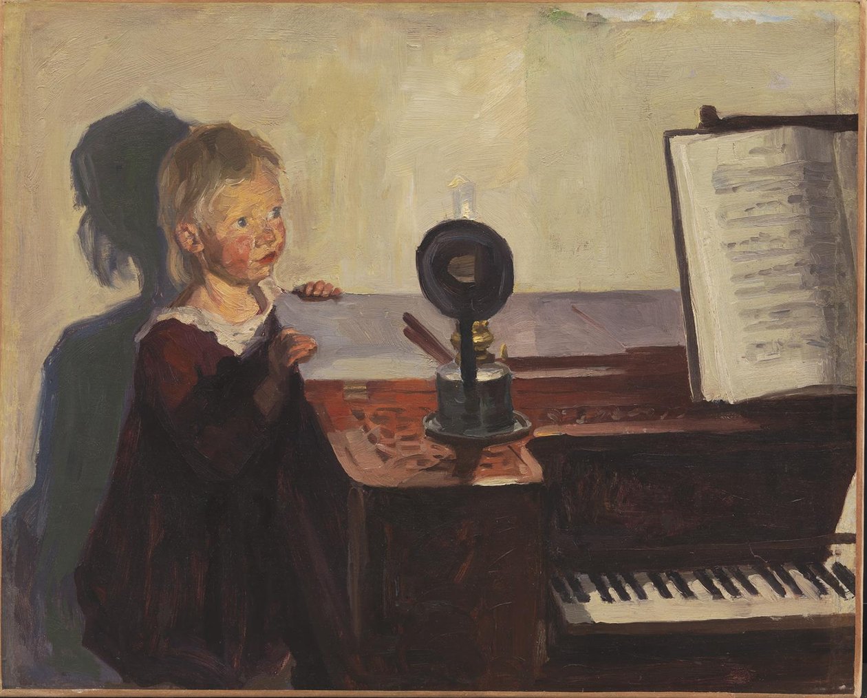 Pimpstein ved pianoet av Peter Hansen