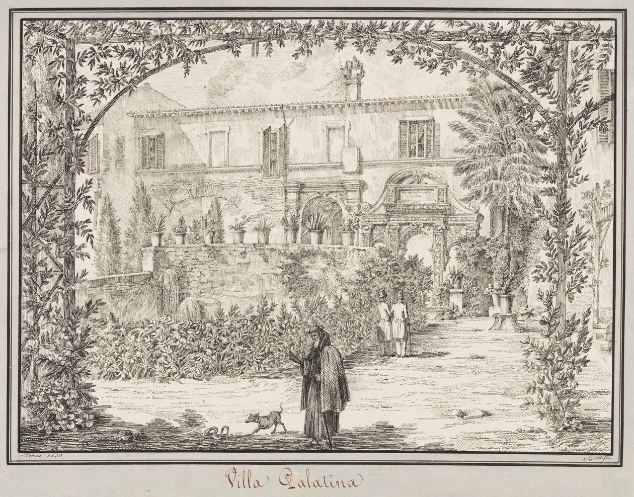 Villa Palatina, 1830. av Peter Heinrich Lambert von Hess
