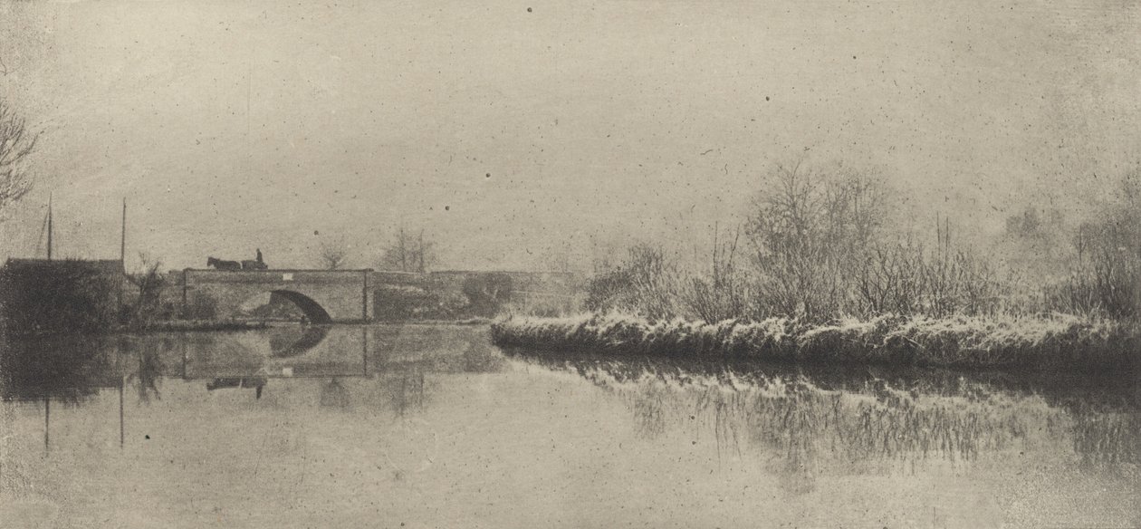 A Frosty Morning at Coltishall, 1890-1891, trykt 1893. av Peter Henry Emerson