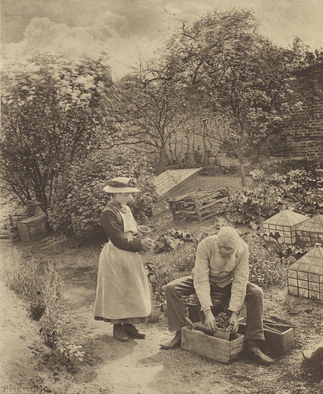 En hageende. [Suffolk.] av Peter Henry Emerson