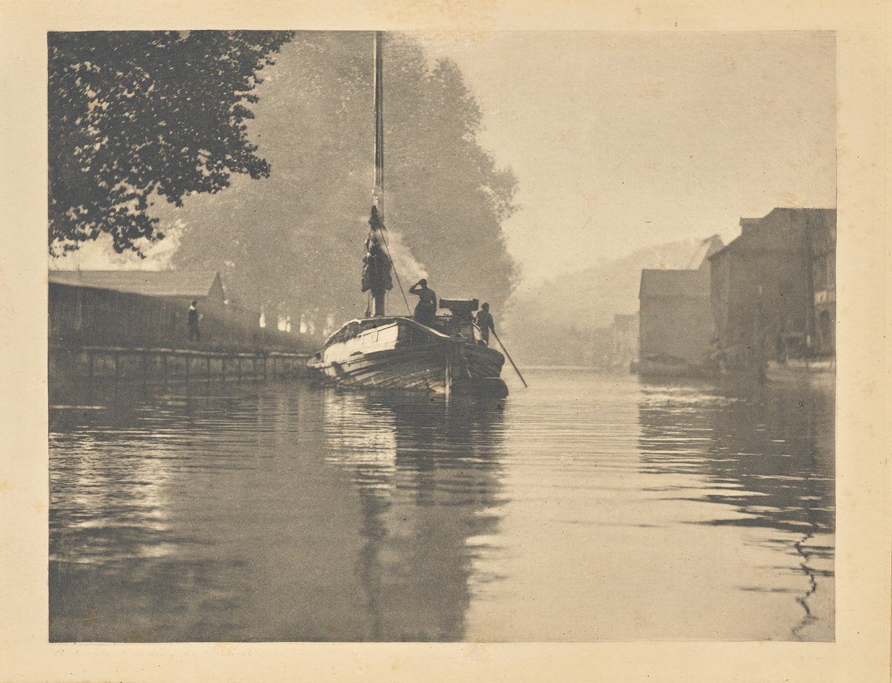 [En tåkete morgen i Norwich] av Peter Henry Emerson