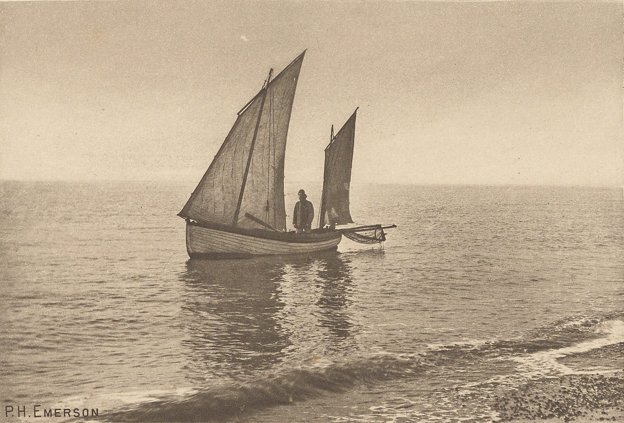 En tåkete morgen ved Nordsjøen av Peter Henry Emerson