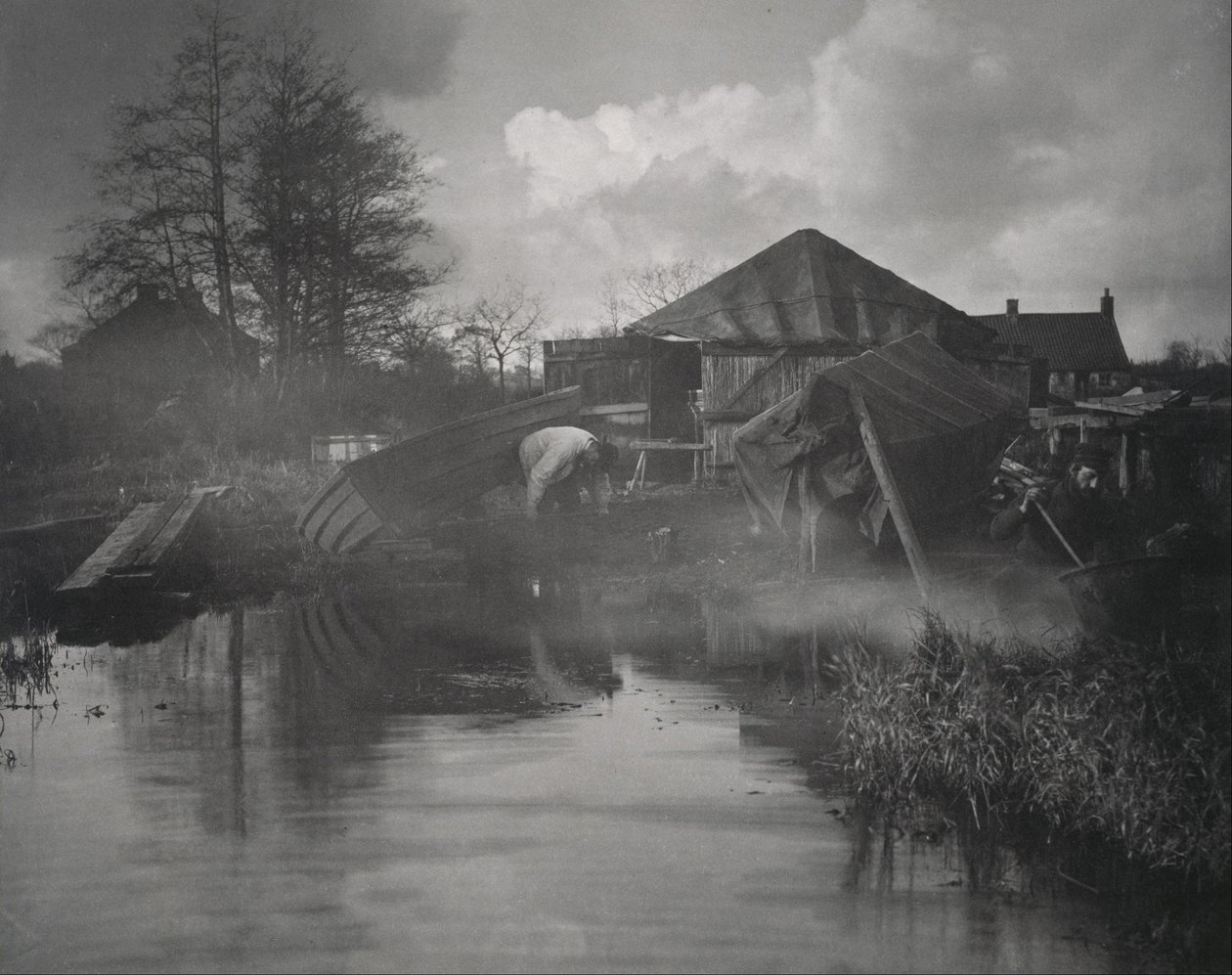 Et båtverft i Norfolk av Peter Henry Emerson