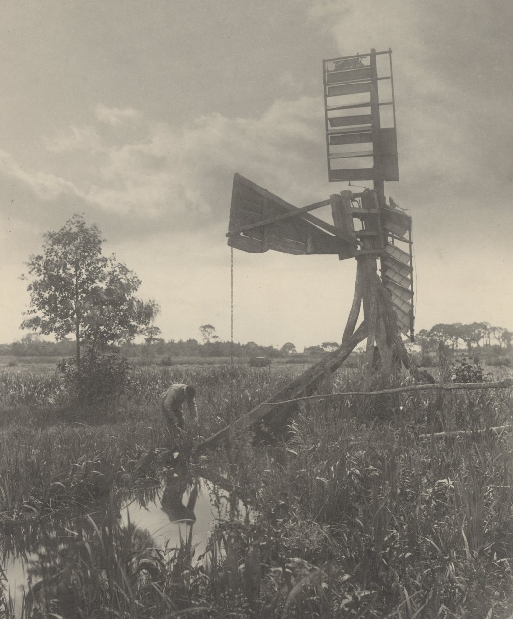 En ødelagt vannmølle av Peter Henry Emerson