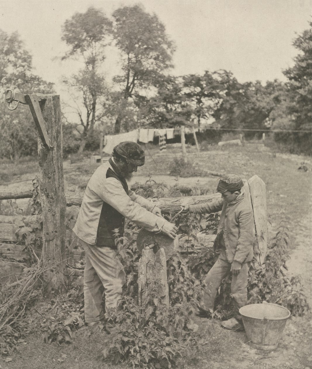 At the Grindstone--A Suffolk Farmyard av Peter Henry Emerson